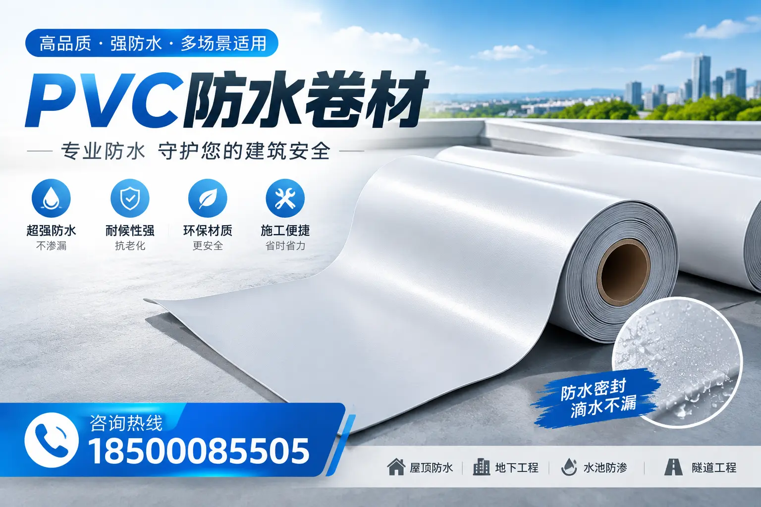PVC防水卷材的市场竞争分析,十堰品牌选择参考